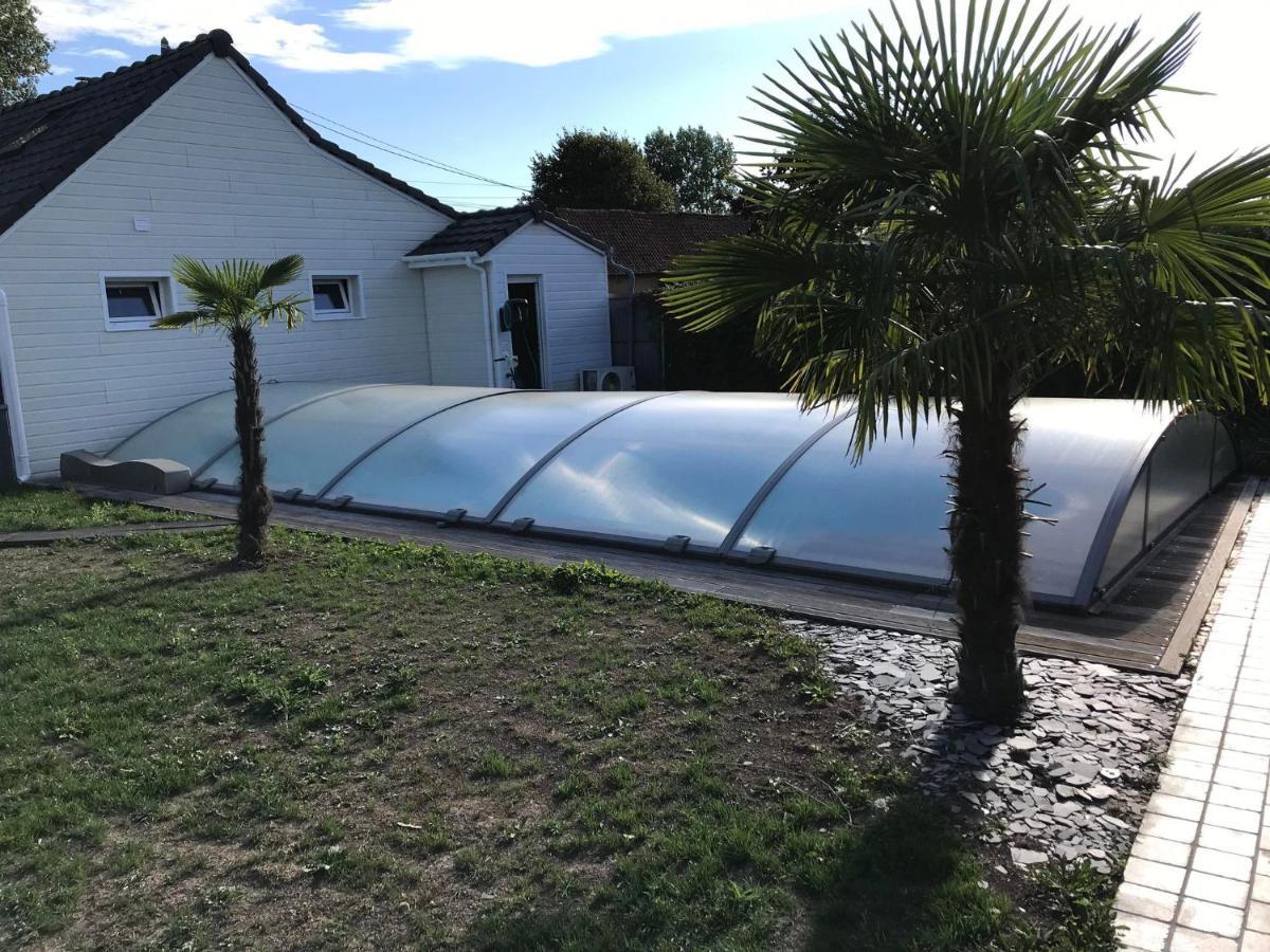 Gite Spa Sauna Piscine Aubin-Saint-Vaast Exterior photo